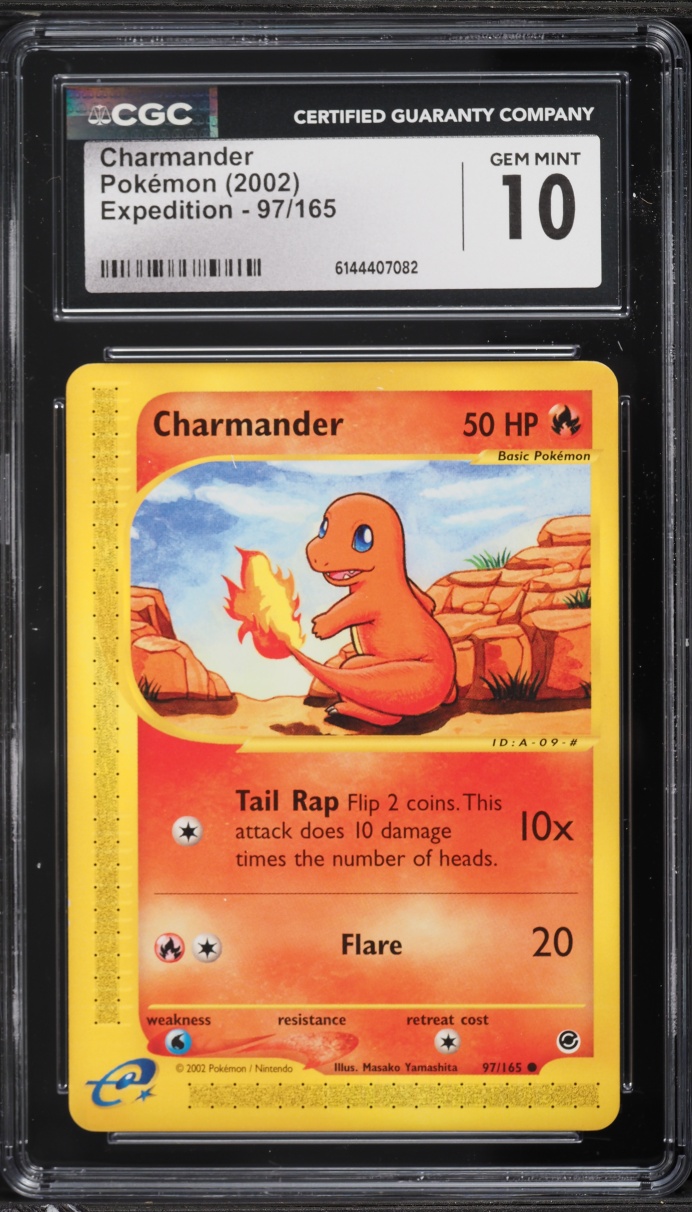 2002 Pokemon Expedition Charmander #97 CGC 10 GEM MINT