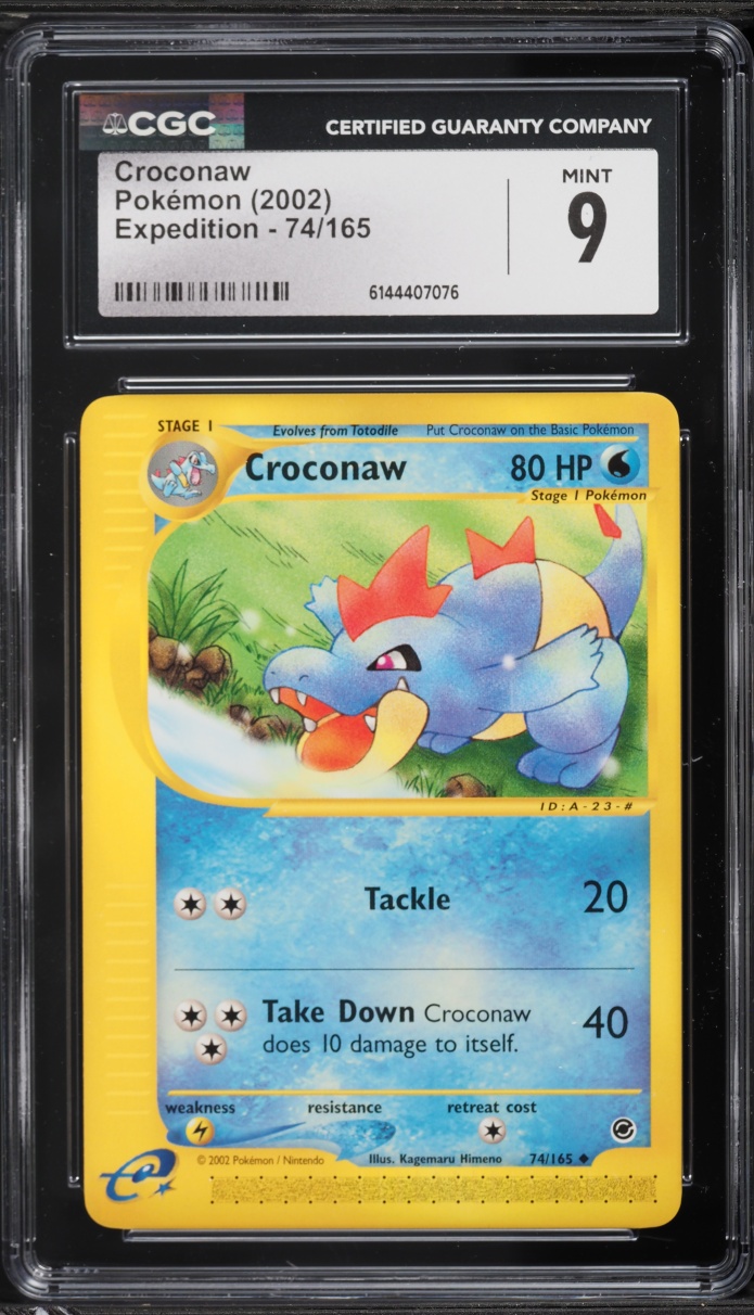 2002 Pokemon Expedition Croconaw #74 CGC 9 MINT