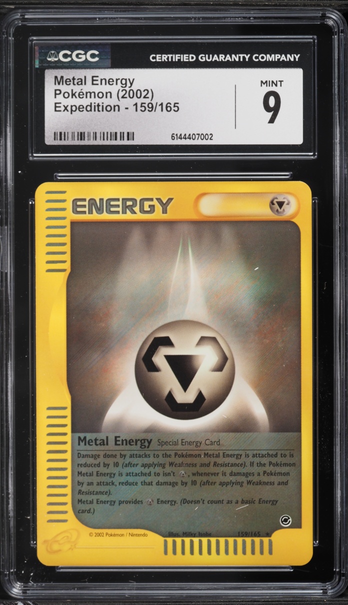 2002 Pokemon Expedition Metal Energy #159 CGC 9 MINT