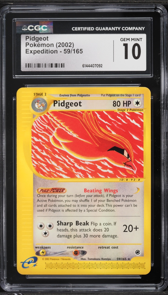 2002 Pokemon Expedition Pidgeot #59 CGC 10 GEM MINT