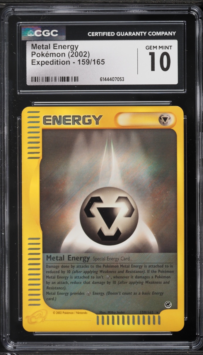 2002 Pokemon Expedition Metal Energy #159 CGC 10 GEM MINT
