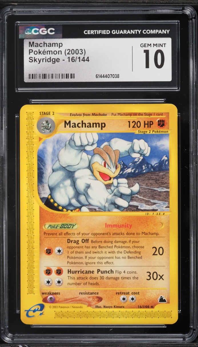 2003 Pokemon Skyridge Machamp #16 CGC 10 GEM MINT