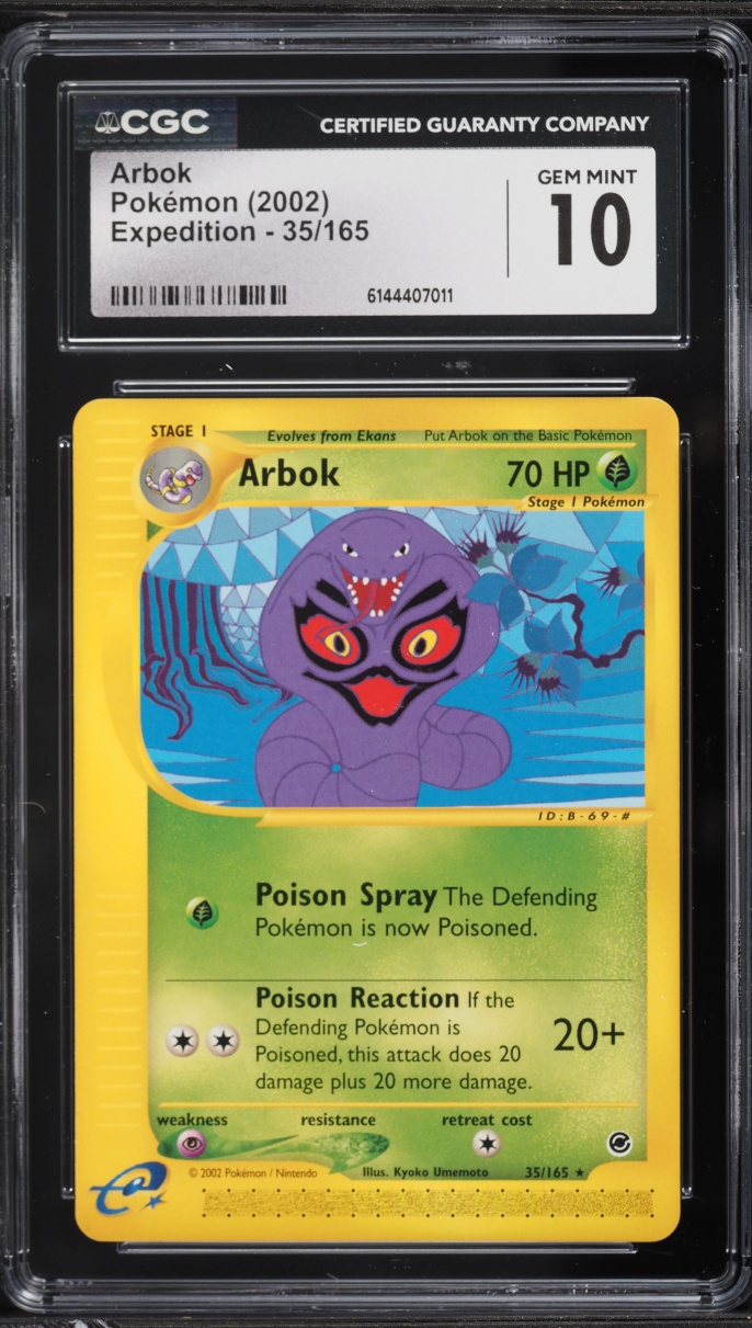 2002 Pokemon Expedition Arbok #35 CGC 10 GEM MINT