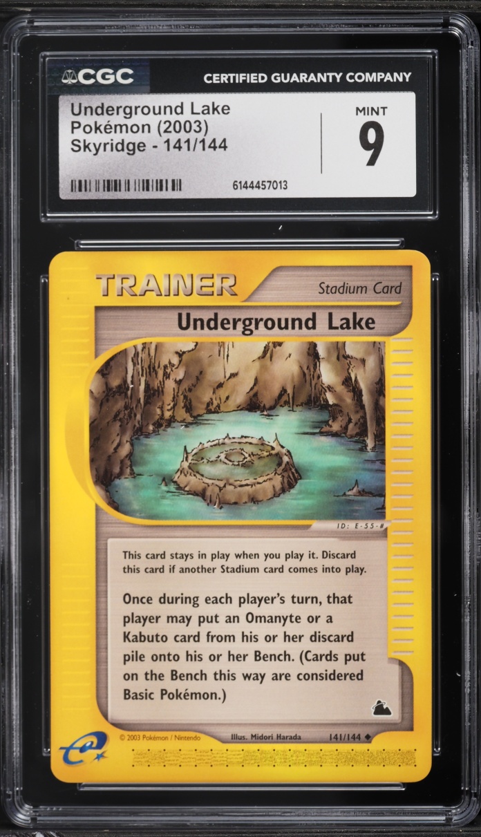 2003 Pokemon Skyridge Underground Lake #141 CGC 9 MINT