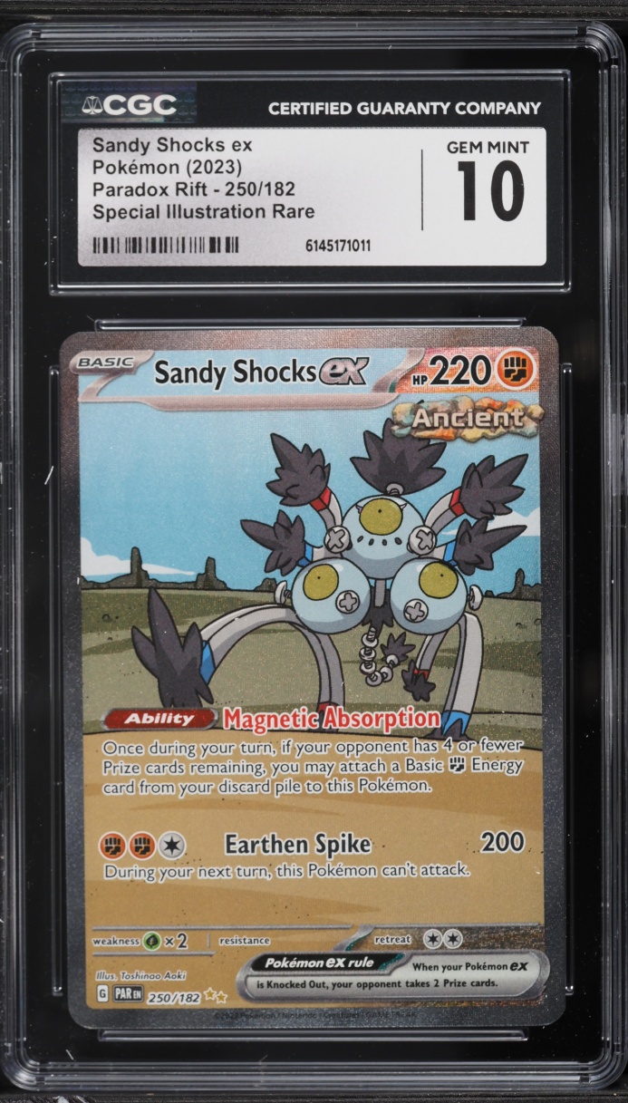 2023 Pokemon Scarlet & Violet Paradox Rift SIR Sandy Shocks ex #250 CGC 10 GEM MINT