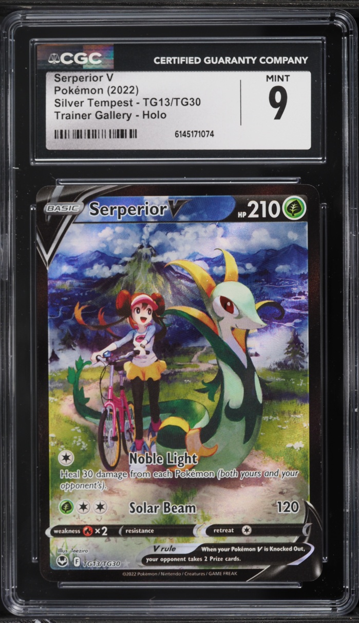 2022 Pokemon Sword & Shield Silver Tempest CHR Serperior V #TG13 CGC 9 MINT