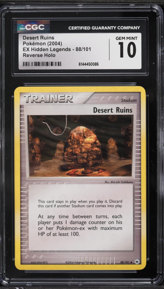 2004 Pokemon EX Hidden Legends Reverse Holo Desert Ruins #88 CGC 10 GEM MINT
