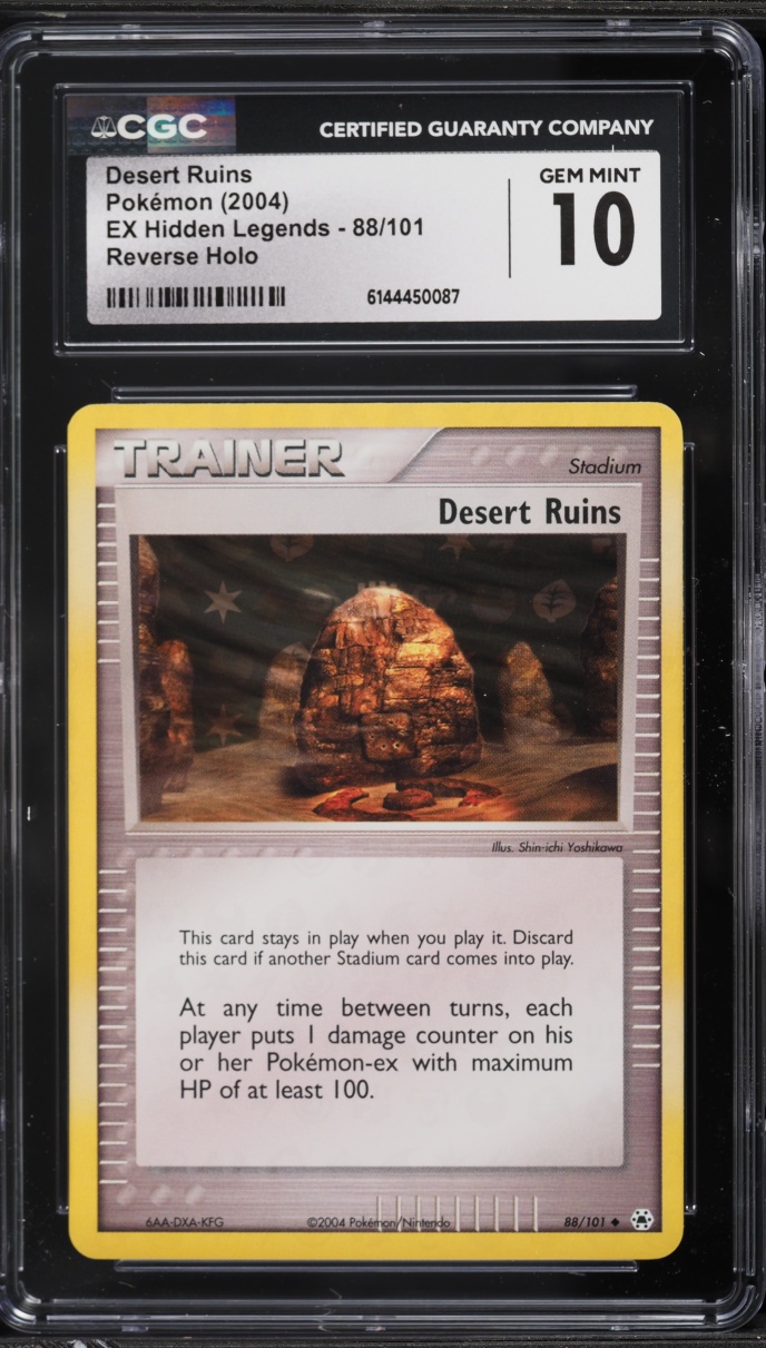 2004 Pokemon EX Hidden Legends Reverse Holo Desert Ruins #88 CGC 10 GEM MINT