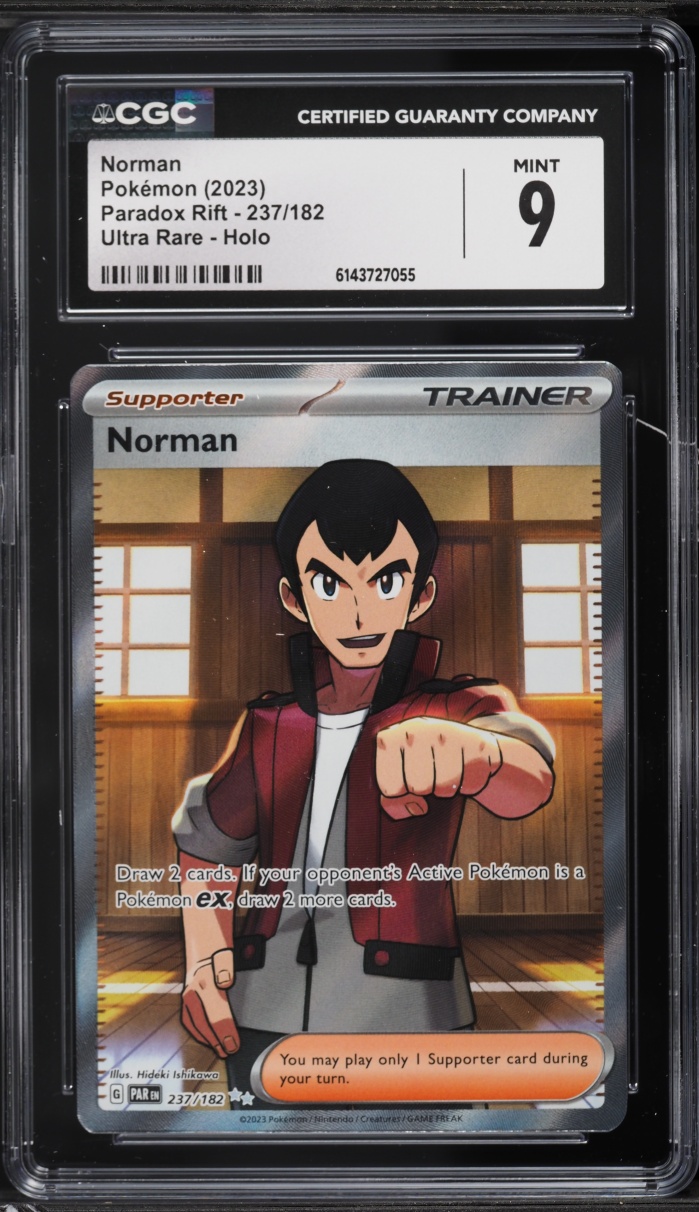 2023 Pokemon Scarlet & Violet Paradox Rift Full Art Norman #237 CGC 9 MINT