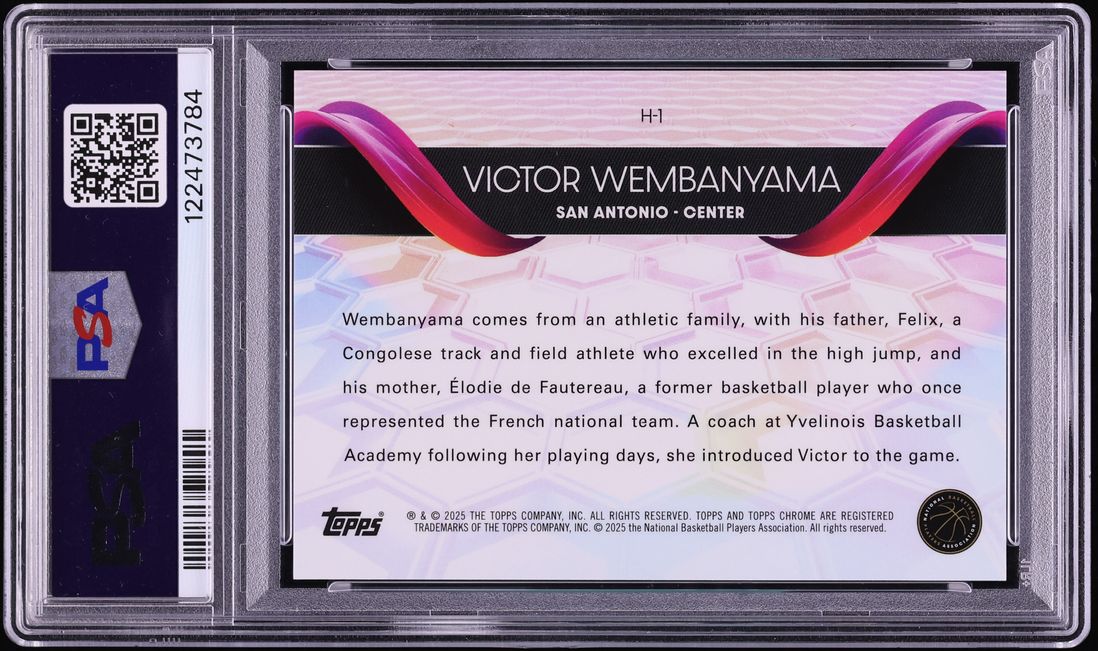 2024 Topps Chrome Helix Victor Wembanyama #H-1 PSA 10 GEM MINT