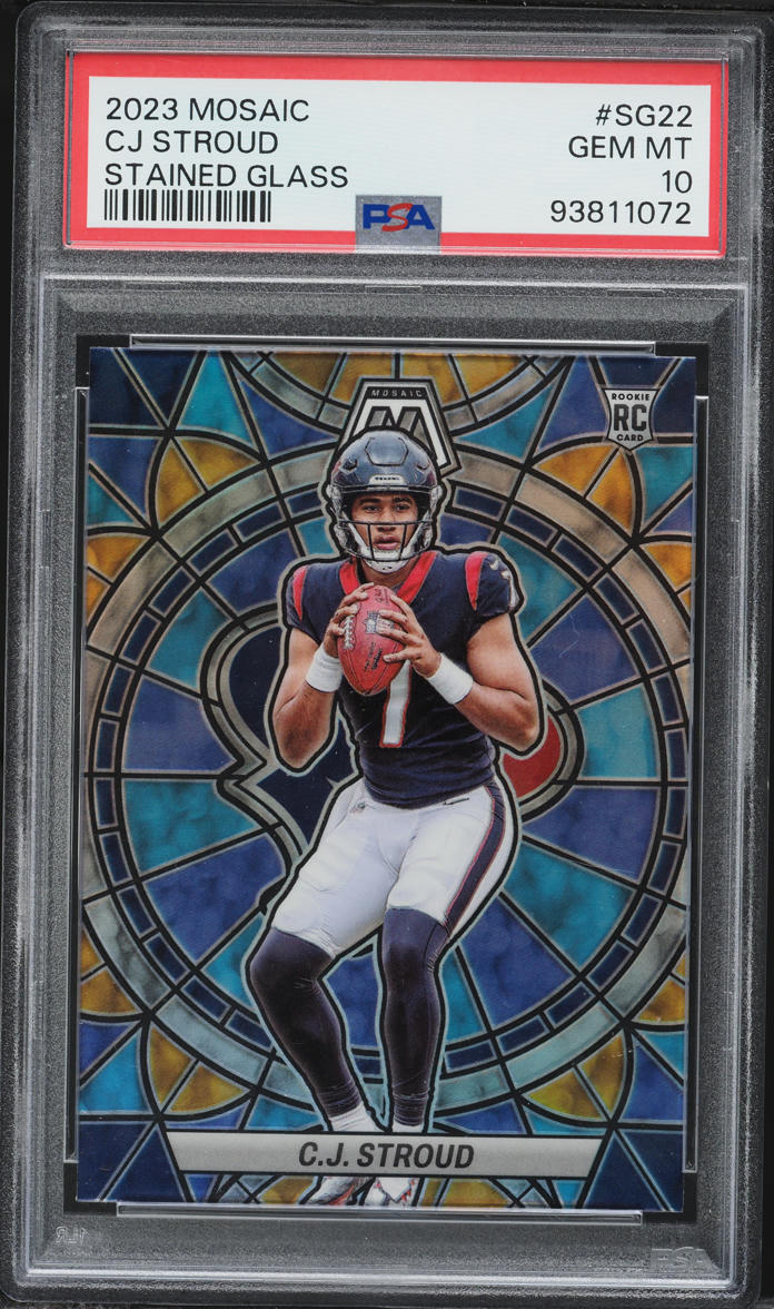 2023 Panini Mosaic Stained Glass C.J. Stroud ROOKIE #SG-22 PSA 10 GEM MINT