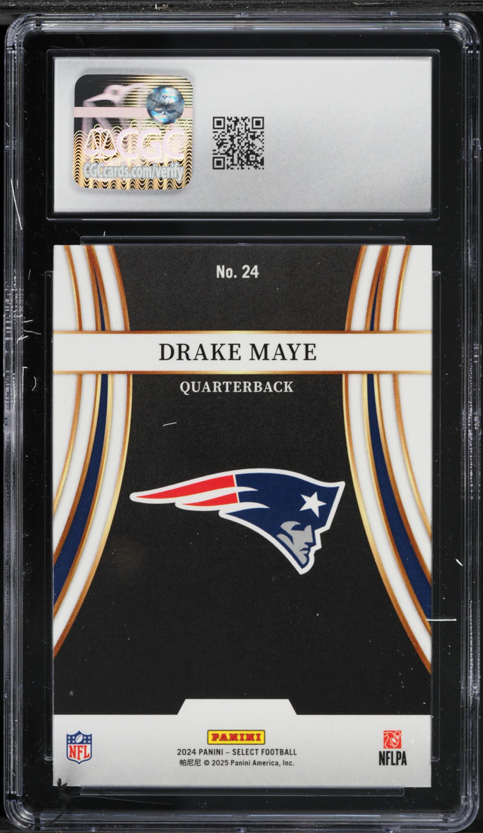 2024 Select Turbocharged Drake Maye ROOKIE #24 CGC 7 NRMT
