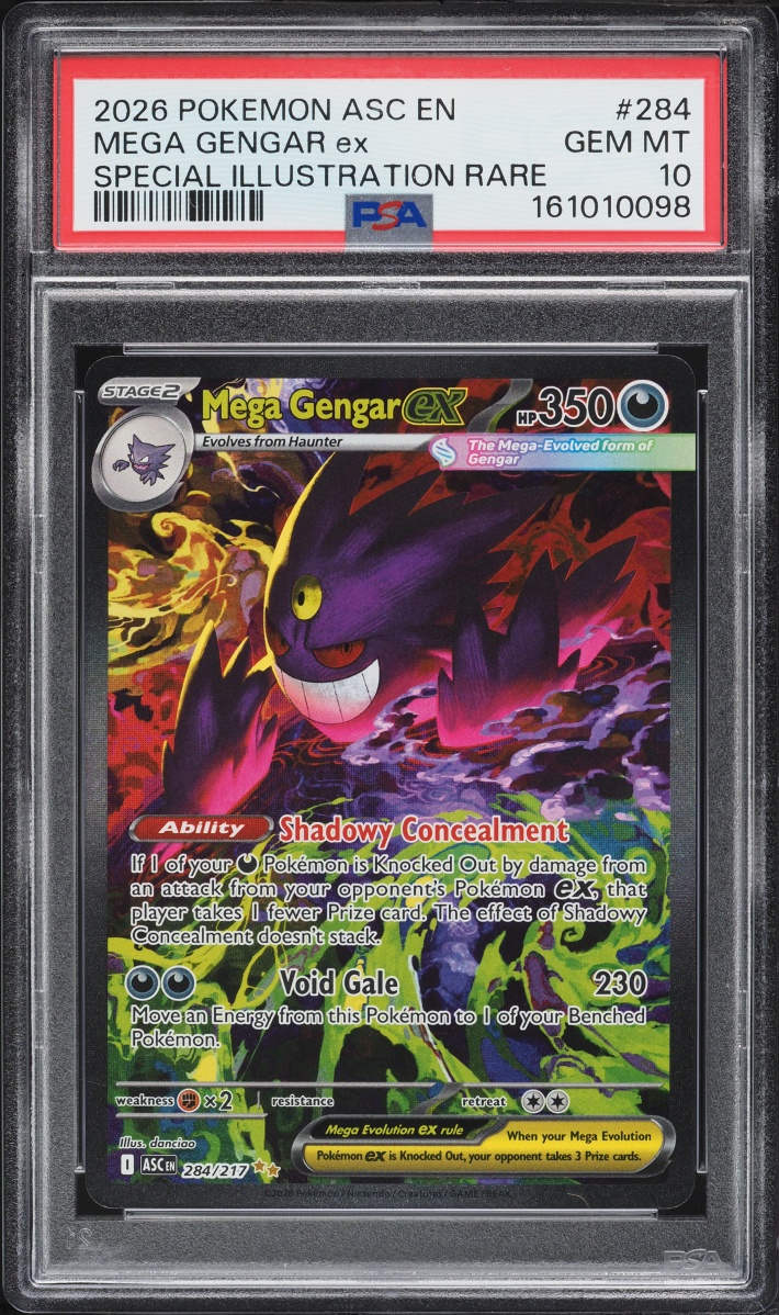 2026 Pokemon Mega Evolution Ascended Heroes SIR Mega Gengar ex #284 PSA 10 GEM MINT