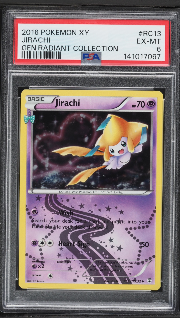 2016 Pokemon XY Generations Radiant Collection Jirachi #RC13 PSA 6 EXMT