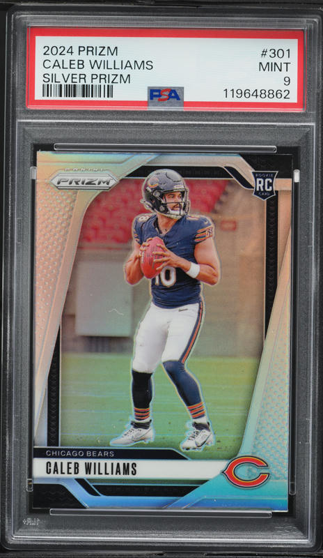 2024 Panini Prizm Silver Prizm #301 Caleb Williams RC PSA 10 on