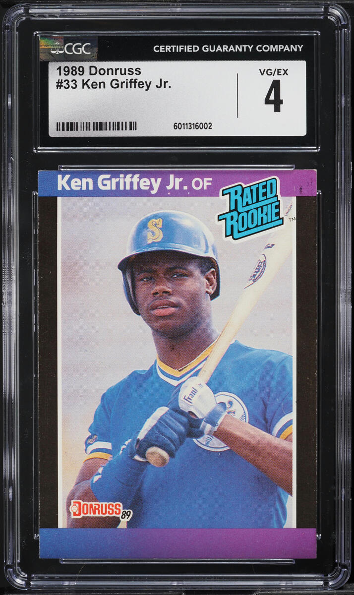 1989 Donruss Ken Griffey Jr. ROOKIE #33 CGC 4 VGEX