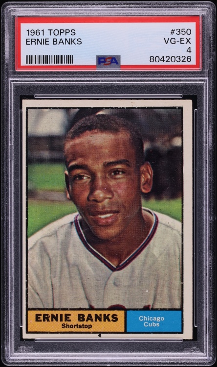 1961 Topps Ernie Banks #350 PSA 4 VGEX