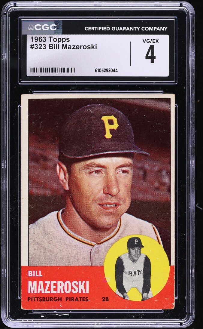 1963 Topps Bill Mazeroski #323 CGC 4 VGEX