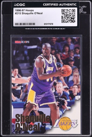 1996 Hoops Shaquille O'Neal #215 CGC AUTH