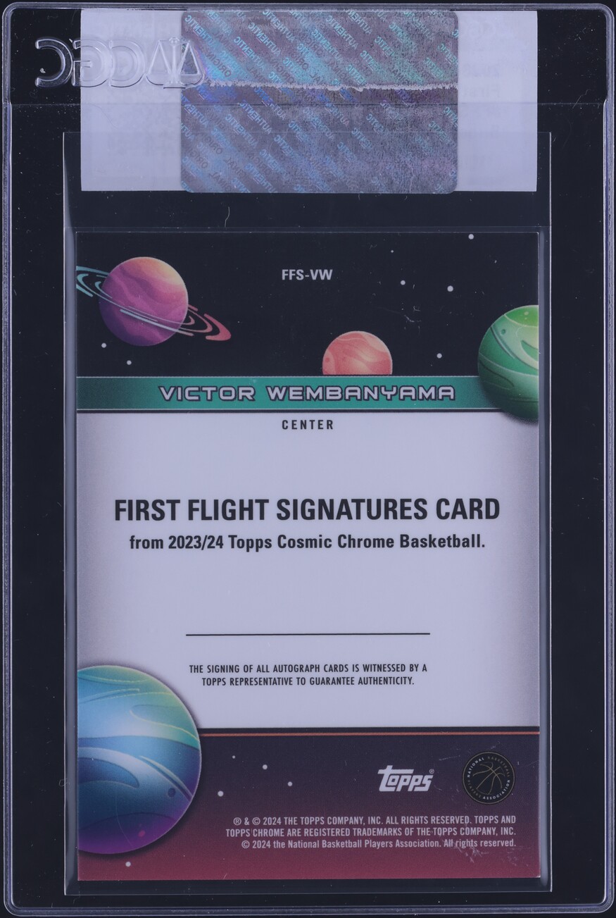 2023 Topps Chrome Cosmic Superfractor Victor Wembanyama ROOKIE AUTO 1/1 CGC AUTH