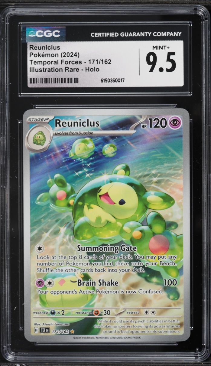 2024 Pokemon Scarlet & Violet Temporal Forces IR Reuniclus #171 CGC 9.5 MINT+