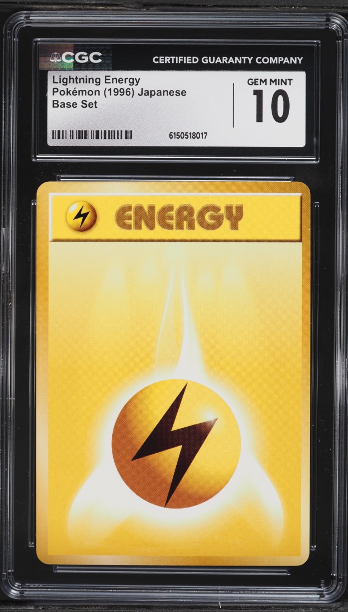 1996 Pokemon Japanese Base Set Lightning Energy CGC 10 GEM MINT