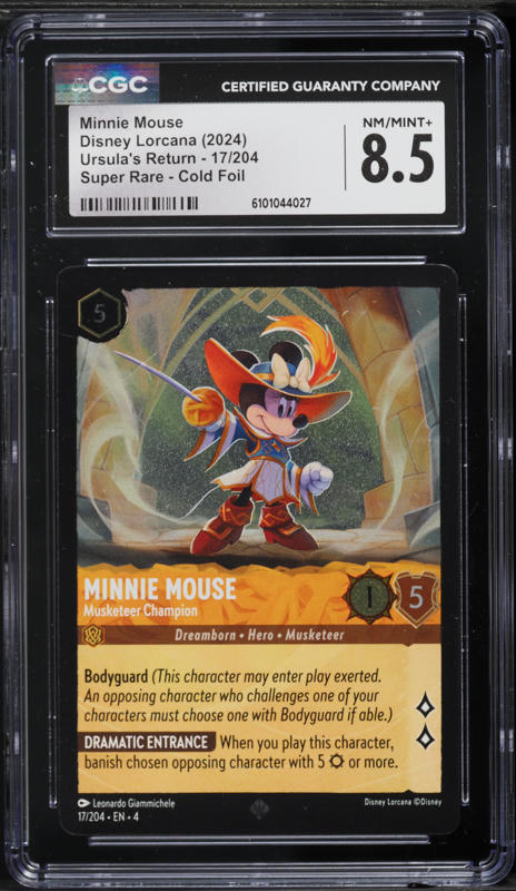 2024 Topps Chrome Disney Black Wave Minnie Mouse 1/10 #2 PSA 9