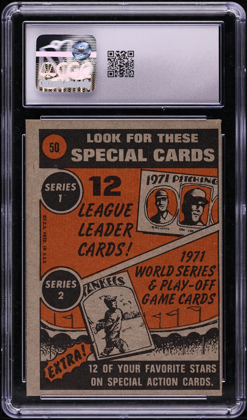 1972 Topps Willie Mays IN ACTION #50 CGC 3.5 VG+