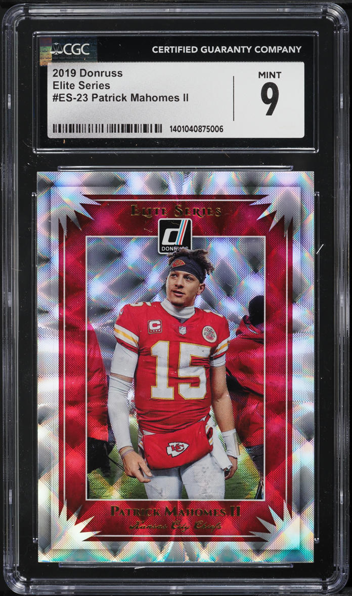 2019 Donruss Elite Series Patrick Mahomes II #ES-23 CGC 9 MINT