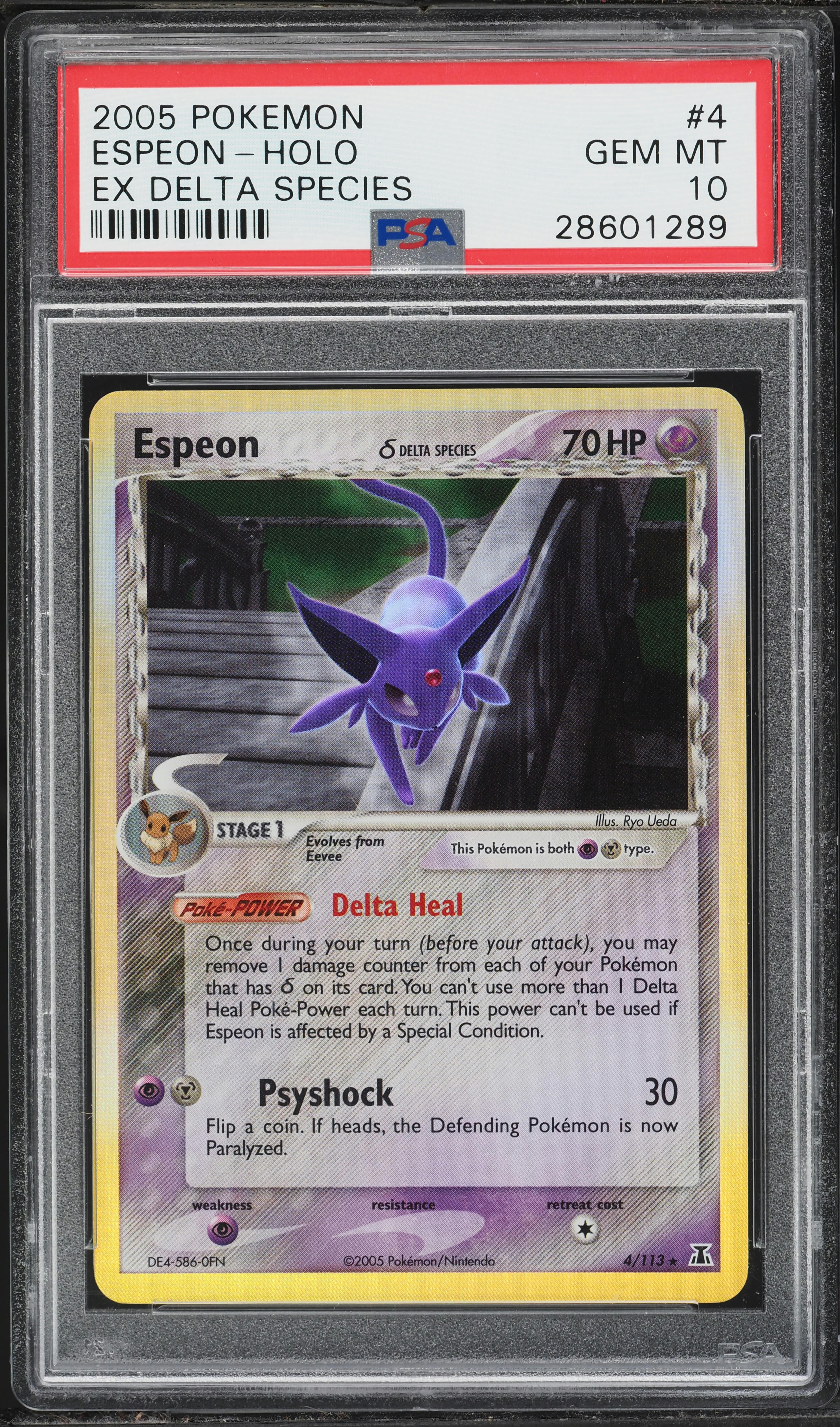 2005 Pokemon EX Delta Species Holo Espeon #4 PSA 10 GEM MINT