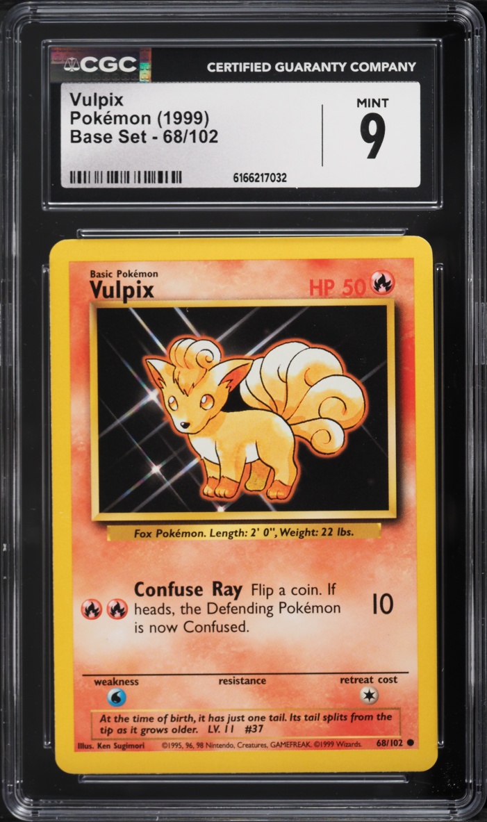1999 Pokemon Base Set Vulpix #68 CGC 9 MINT