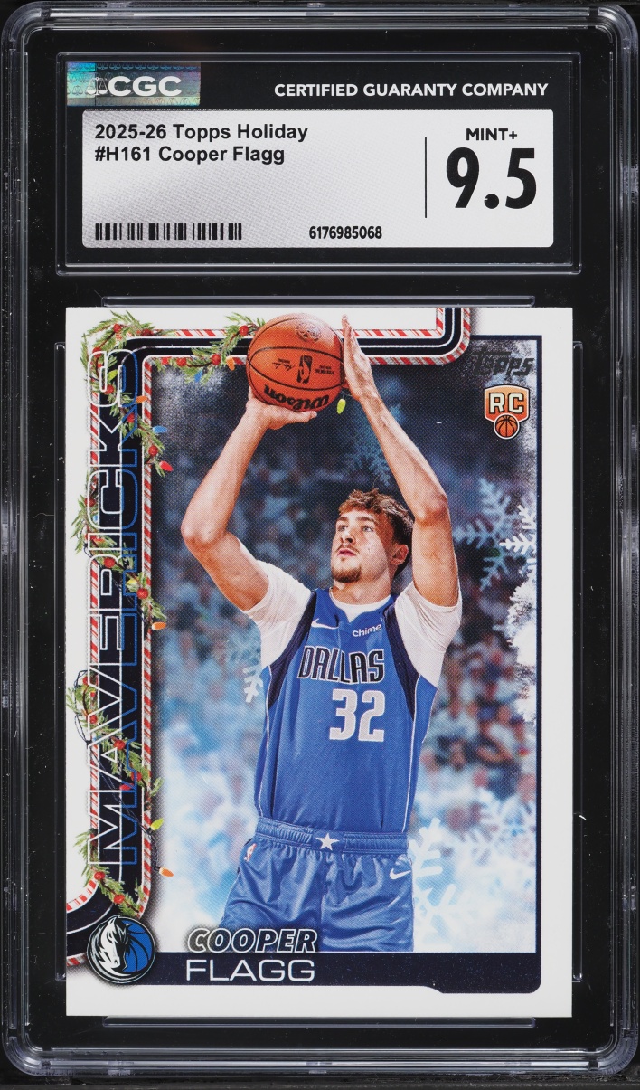 2025 Topps Holiday Cooper Flagg ROOKIE #H161 CGC 9.5 MINT+