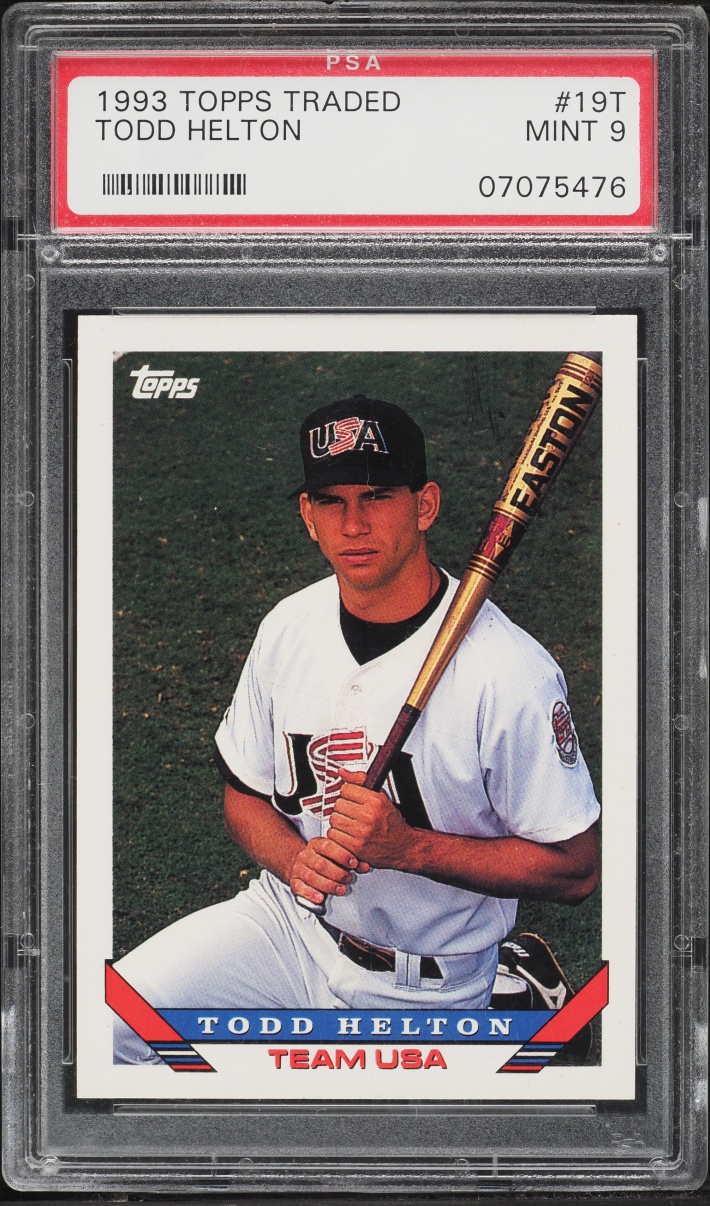 1993 Topps Traded Todd Helton ROOKIE #19T PSA 9 MINT