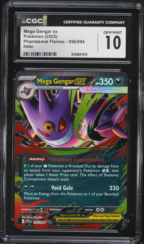 2025 Pokemon Japanese Mega Dream Ex SAR Mega Gengar ex #240 CGC 10