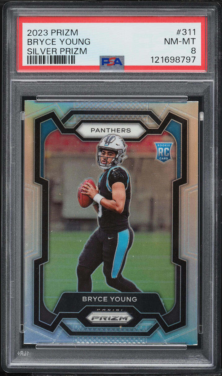 2023 Panini Prizm Silver Bryce Young ROOKIE #311 PSA 8 NM-MT
