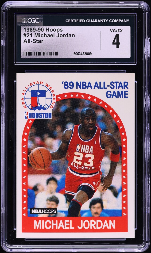 1989 Hoops Michael Jordan ALL-STAR #21 CGC 4 VGEX