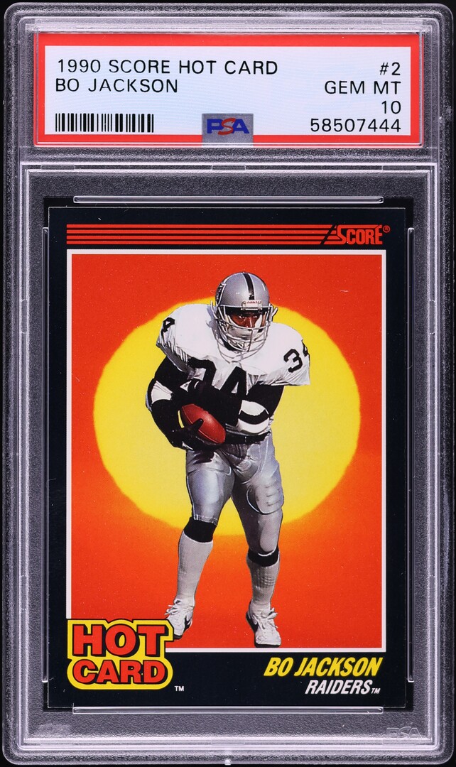 1990 Score Hot Card Bo Jackson #2 PSA 10 GEM MINT