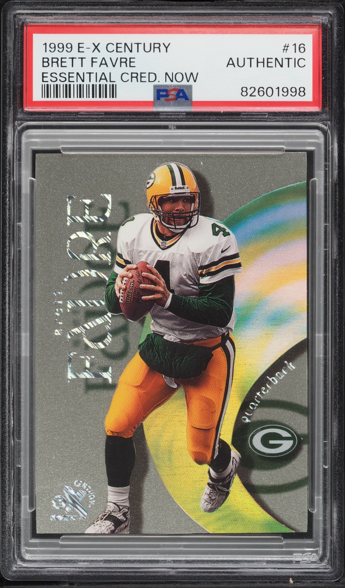 1999 Skybox E-X Century Essential Credentials Now Brett Favre /16 #16 PSA AUTH