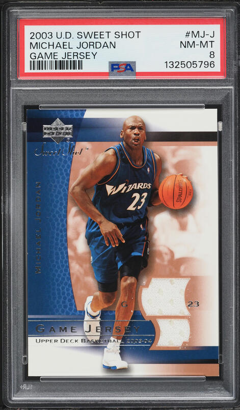 2003 SPx Basketball Michael Jordan /3999 #94 PSA 8 NM-MT on