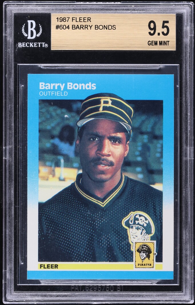 1987 Fleer Barry Bonds ROOKIE #604 BGS 9.5 GEM MINT