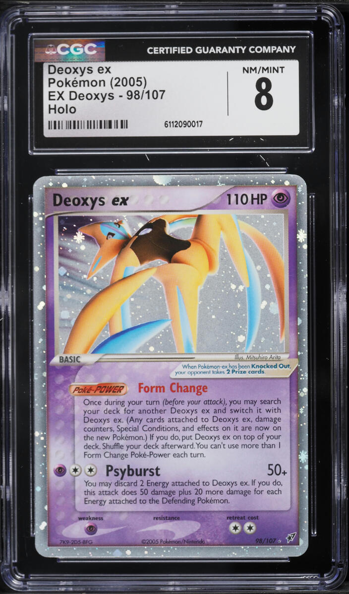 2005 Pokemon EX Holo Deoxys ex #98 CGC 8 NM-MT