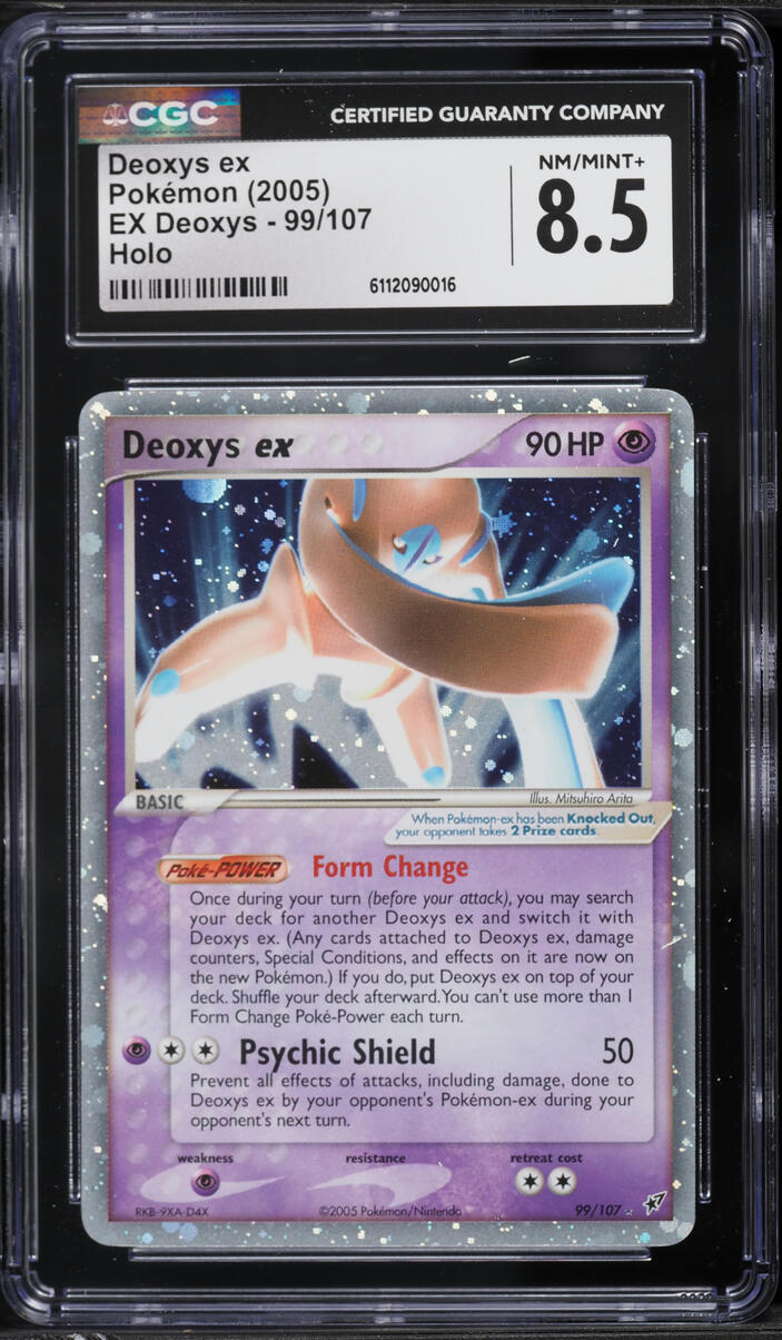 2005 Pokemon EX Holo Deoxys ex #99 CGC 8.5 NM-MT+