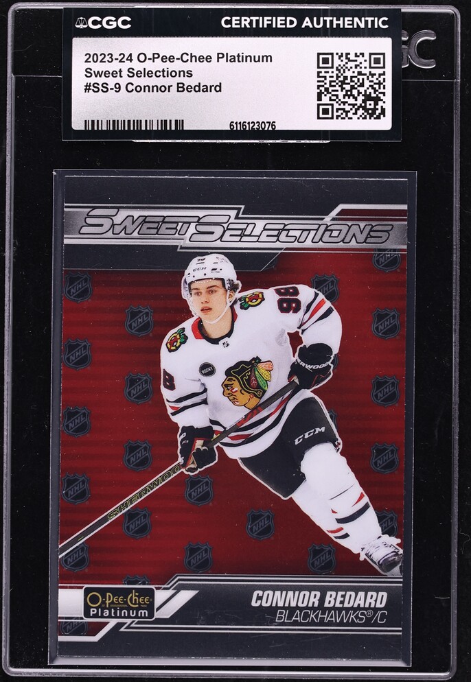 2023 O-Pee-Chee Platinum Sweet Selections Connor Bedard ROOKIE #SS-9 CGC AUTH