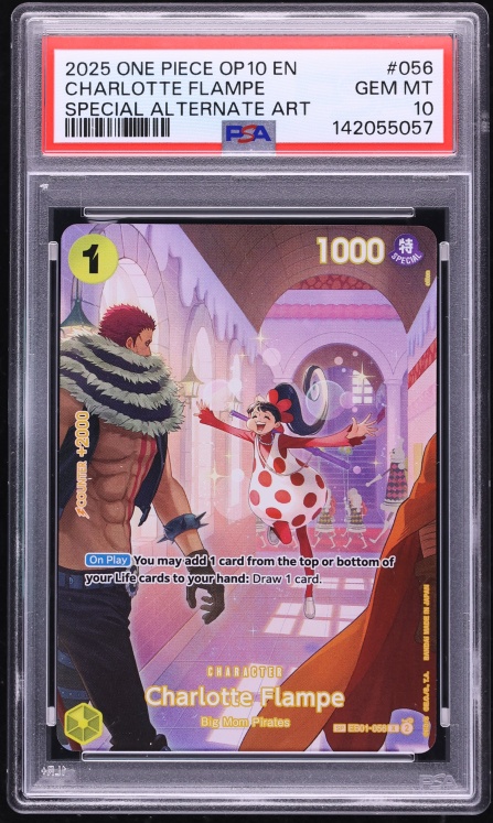 2025 One Piece Royal Blood SP Charlotte Flampe #EB01-056 PSA 10 GEM MINT