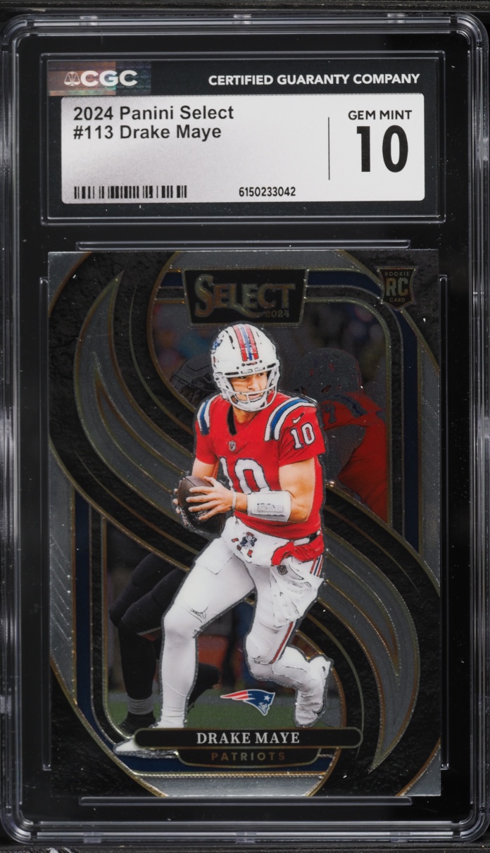 2024 Select Premier Level Drake Maye ROOKIE #113 CGC 10 GEM MINT