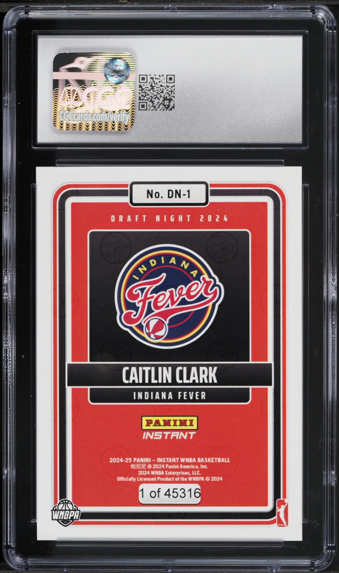 2024 Panini Instant WNBA Draft Night Caitlin Clark ROOKIE #DN-1 CGC 10 GEM MINT