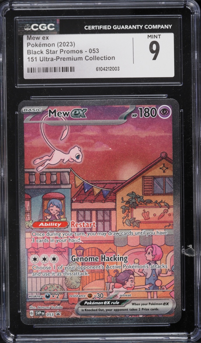 2023 Pokemon Scarlet & Violet Promo 151 Ultra Premium Collection Full Art Mew ex #53 CGC 9 MINT