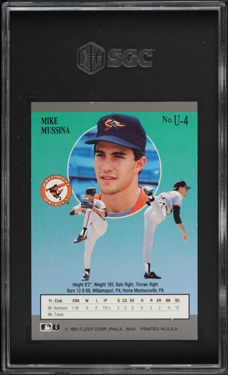 1991 Ultra Update Mike Mussina ROOKIE #U-4 SGC 9 MINT