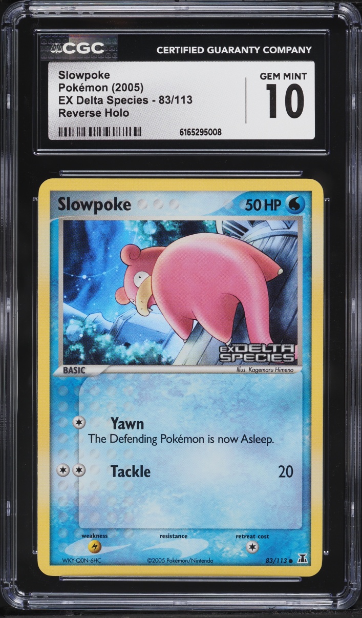 2005 Pokemon EX Delta Species Reverse Holo Slowpoke #83 CGC 10 GEM MINT
