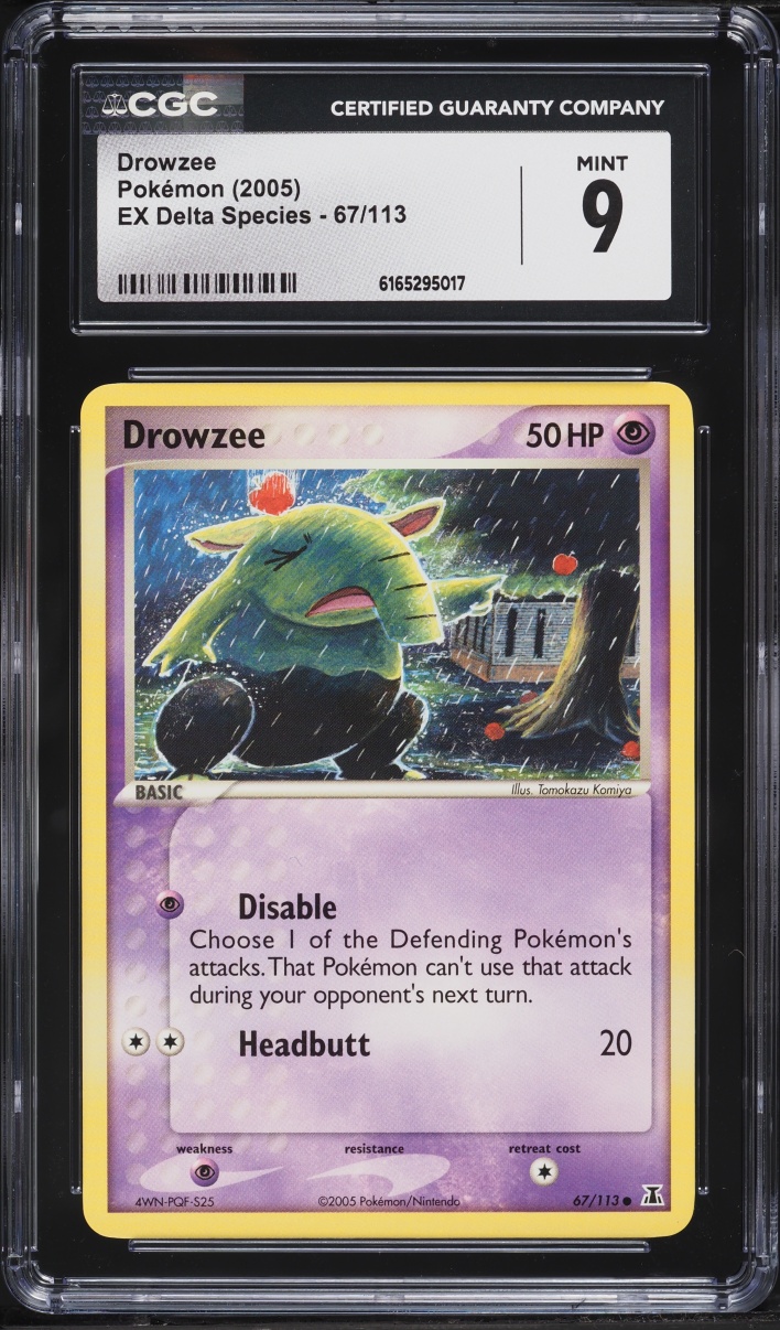 2005 Pokemon EX Delta Species Drowzee #67 CGC 9 MINT